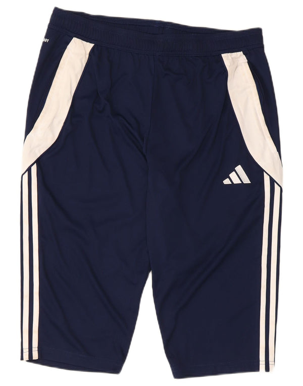 Pantaloni scurți sport pentru bărbați Adidas Aeroready Slim Fit, XL, bleumarin, color block