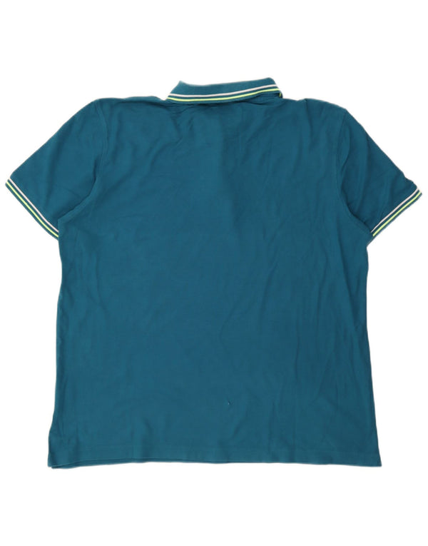 Tricou polo pentru bărbați Lotto XL Bumbac albastru