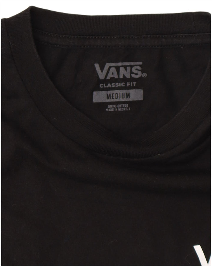 Tricou grafic pentru bărbați VANS Classic Fit Top, bumbac mediu negru