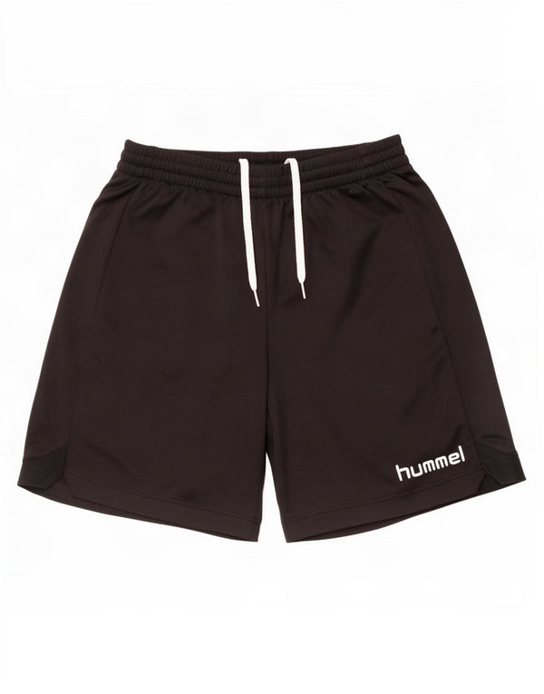 Pantaloni scurți sport grafic pentru bărbați Hummel, poliester mediu negru