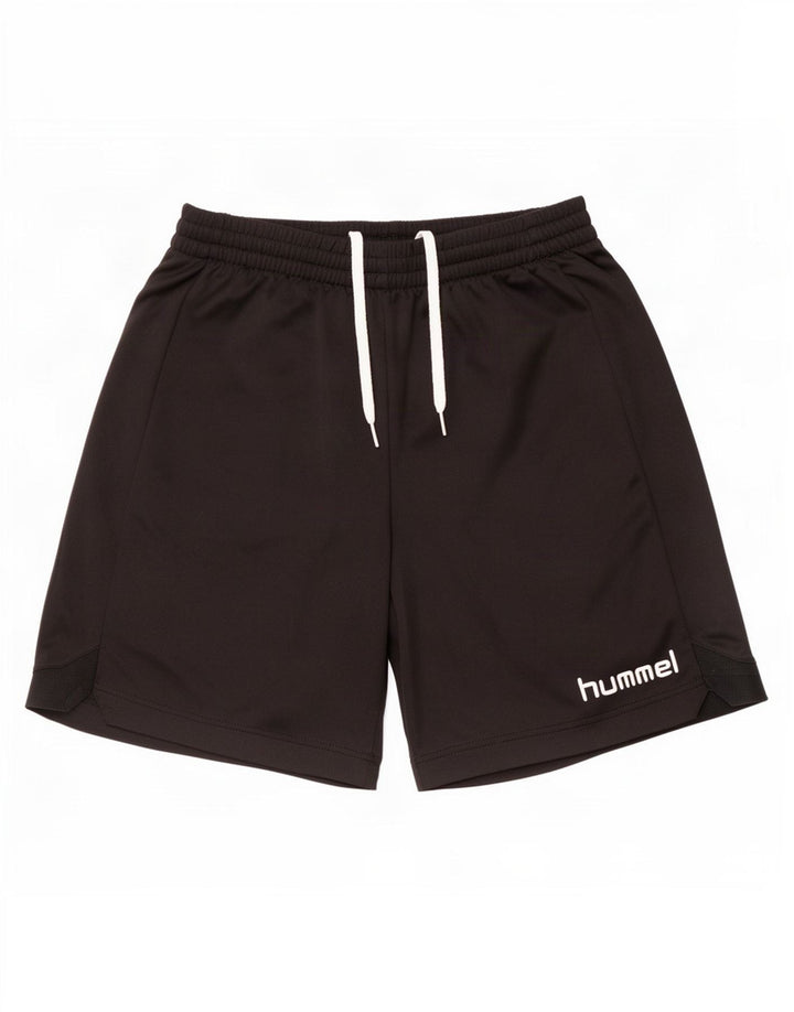 Pantaloni scurți sport grafic pentru bărbați Hummel, poliester mediu negru