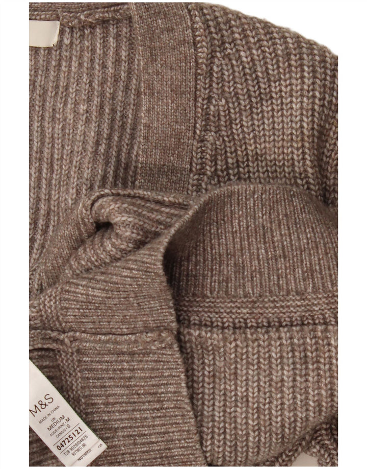 Pulover cardigan supradimensionat pentru femei Marks & Spencer UK 14 Medium Gri Pete