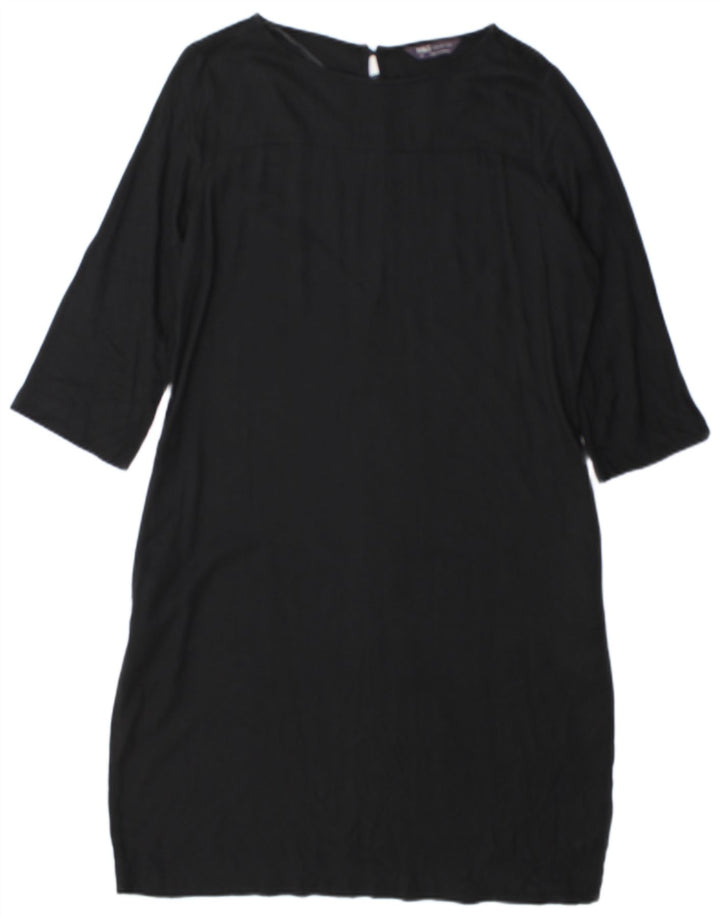 Rochie schimbătoare pentru femei Marks & Spencer cu mâneci 3/4 UK 12 Medium Black Viscose