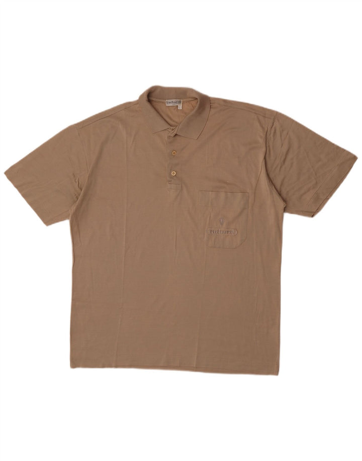 Tricou Polo Cacharel Barbati Mare Bej Bumbac