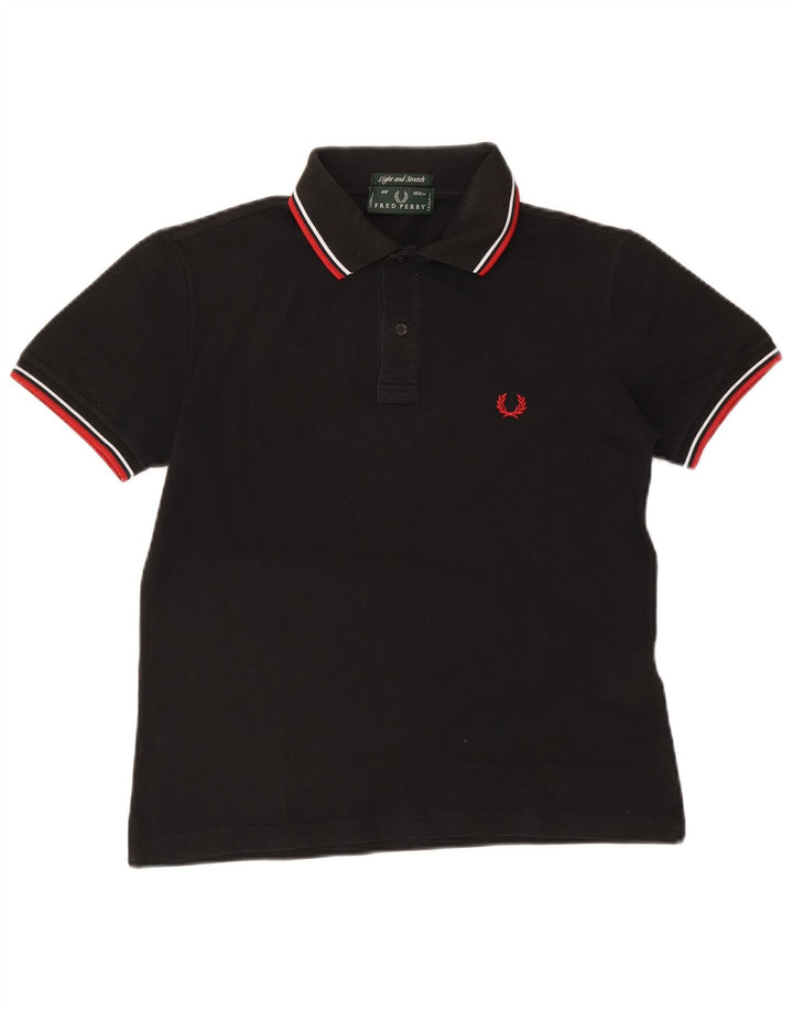 Cămașă polo Fred Perry pentru bărbați, bumbac cu dungi negre
