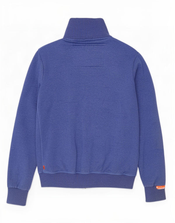 Superdry Trening Top Jacket pentru bărbați din bumbac albastru mic