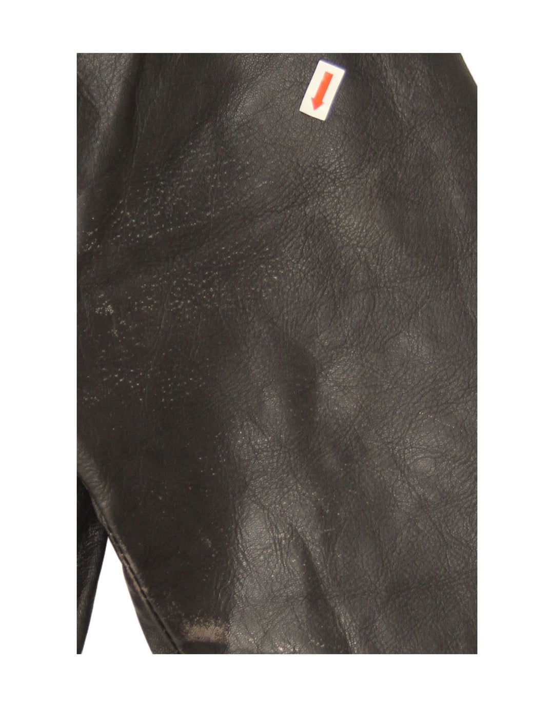Jachetă de motociclist din piele vintage pentru femei, cu ajustare largi, IT 44 Medium Black