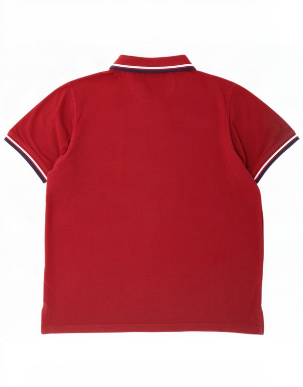 Pierre Cardin Mens Regular Fit Polo Shirt XL Burgundy Cotton
