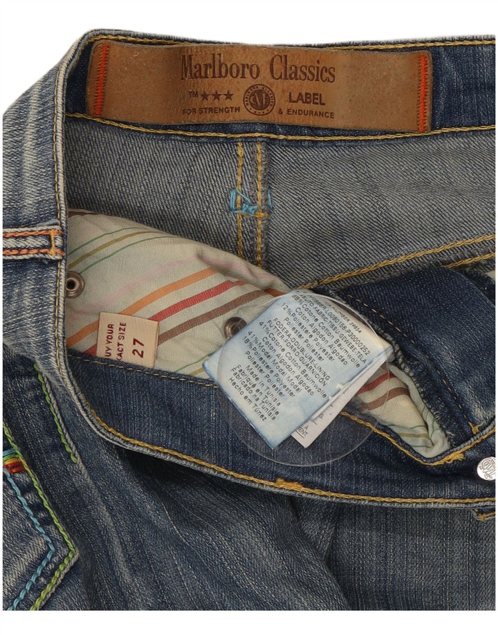 Blugi Capri Marlboro Classics pentru femei W27 L22 Bumbac albastru