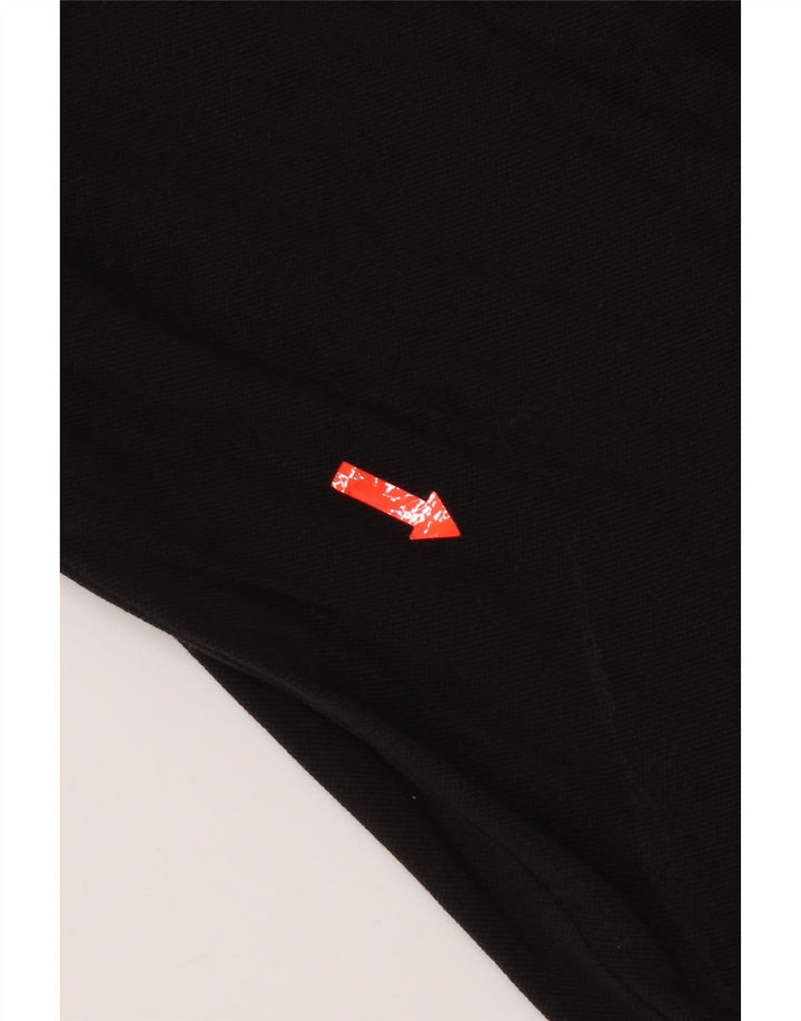 Crew Clothing Tricou polo pentru bărbați, mare, negru, bumbac