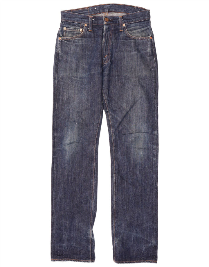 Blugi 505 drepti pentru bărbați Levi's W30 L32 Bumbac bleumarin