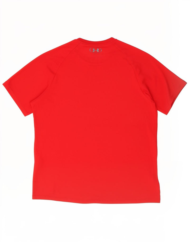 Tricou Under Armour pentru bărbați Top mare poliester roșu Sport