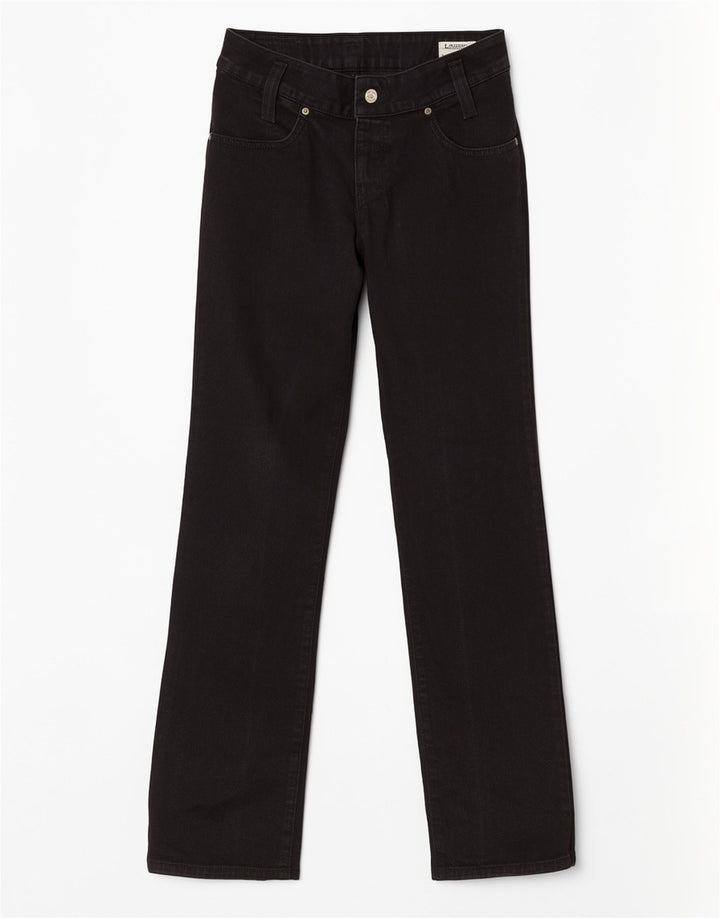 Blugi drepti pentru femei Lee W30 L32 bumbac negru