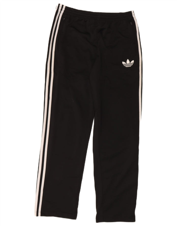 Pantaloni de trening Adidas pentru bărbați, poliester mediu negru