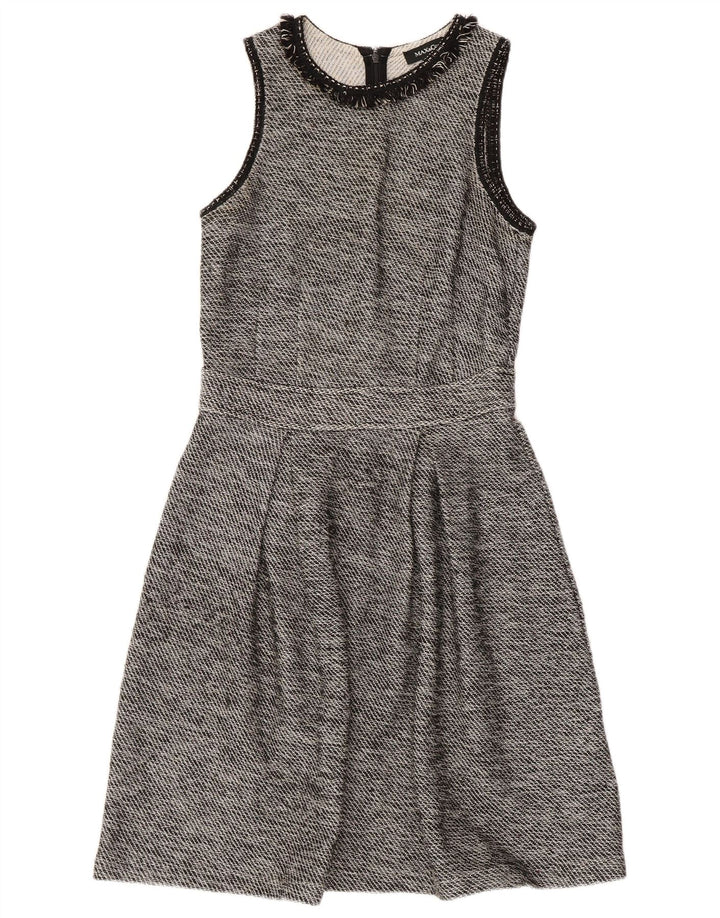 MAX & CO. Rochie pentru femei fără mâneci în linie A UK 8 Bumbac negru mic