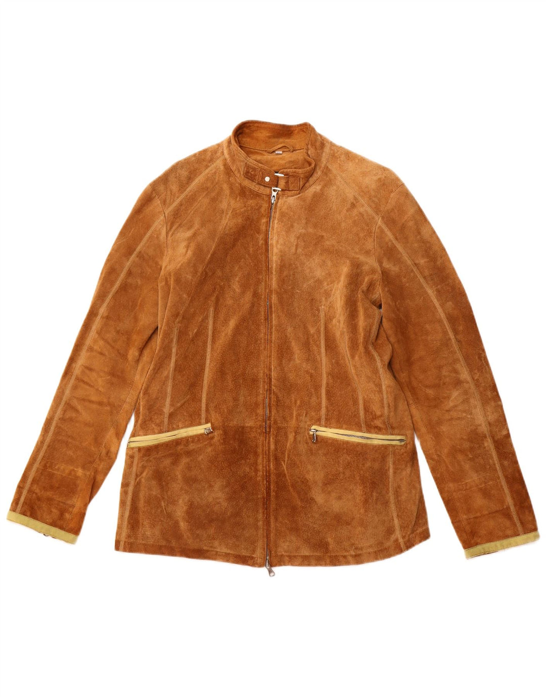 Jacheta de piele intoarsa pentru femei VINTAGE IT 50 XL din piele bej