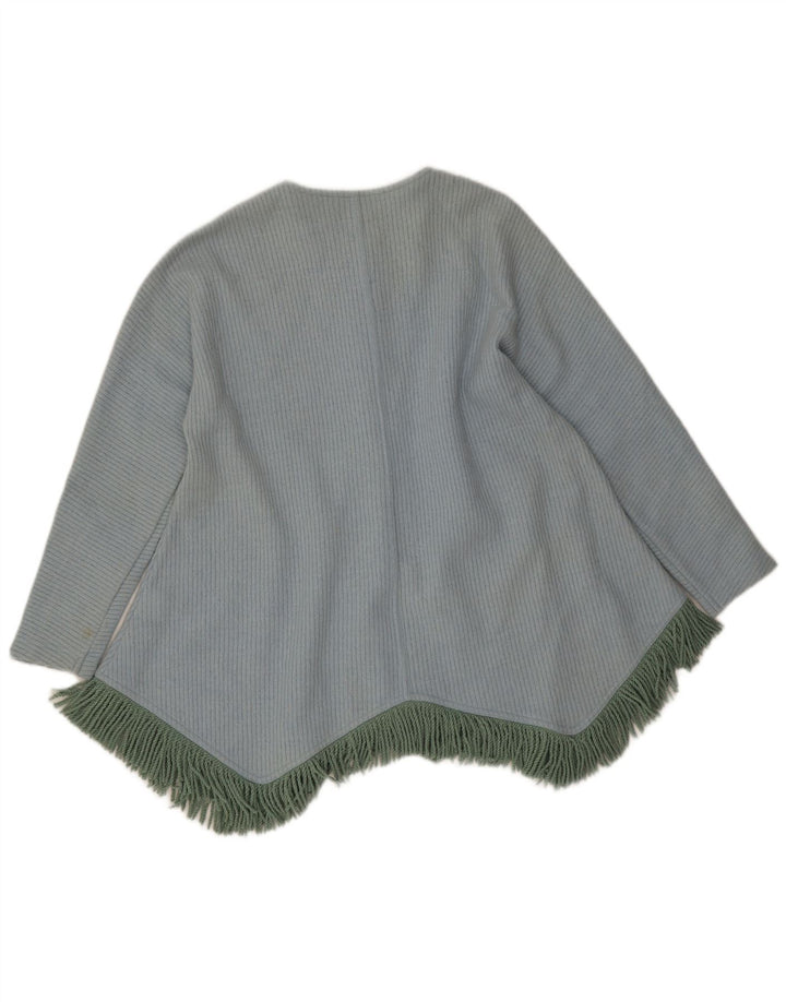 Pulover cardigan asimetric pentru femei Roccobarocco IT 46 Large Blue