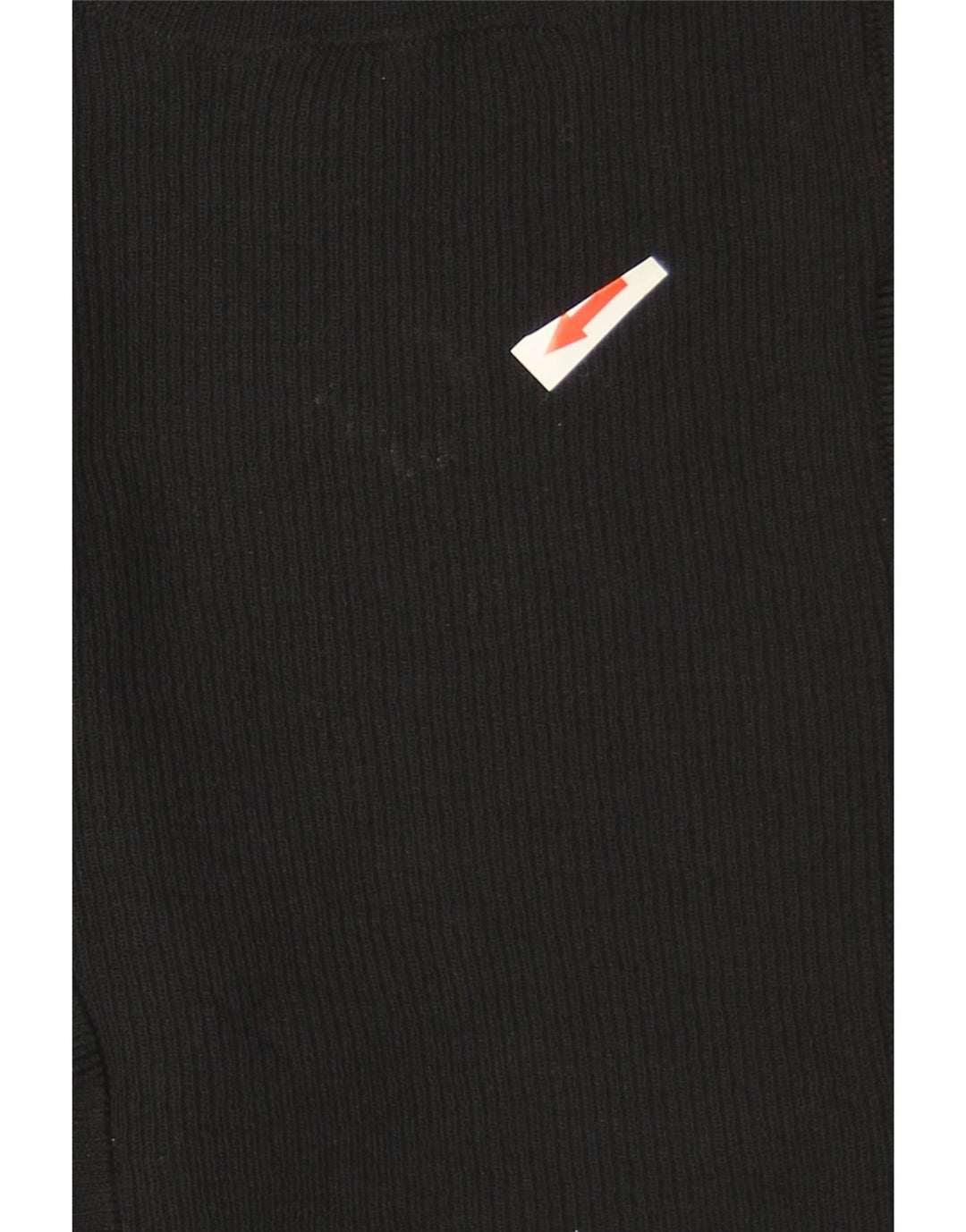 Pulover pentru damă Zara, cu volane în față, cu gât crew, UK 12 Medium Negru