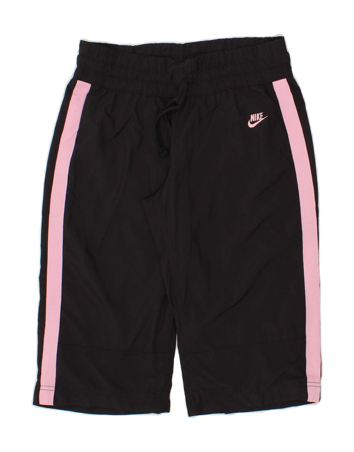 NIKE Womens Bermuda Sport Shorts US 4/6 Small Black Colourblock Polyester Vintage Nike and Second-Hand Nike from Messina Hembry 