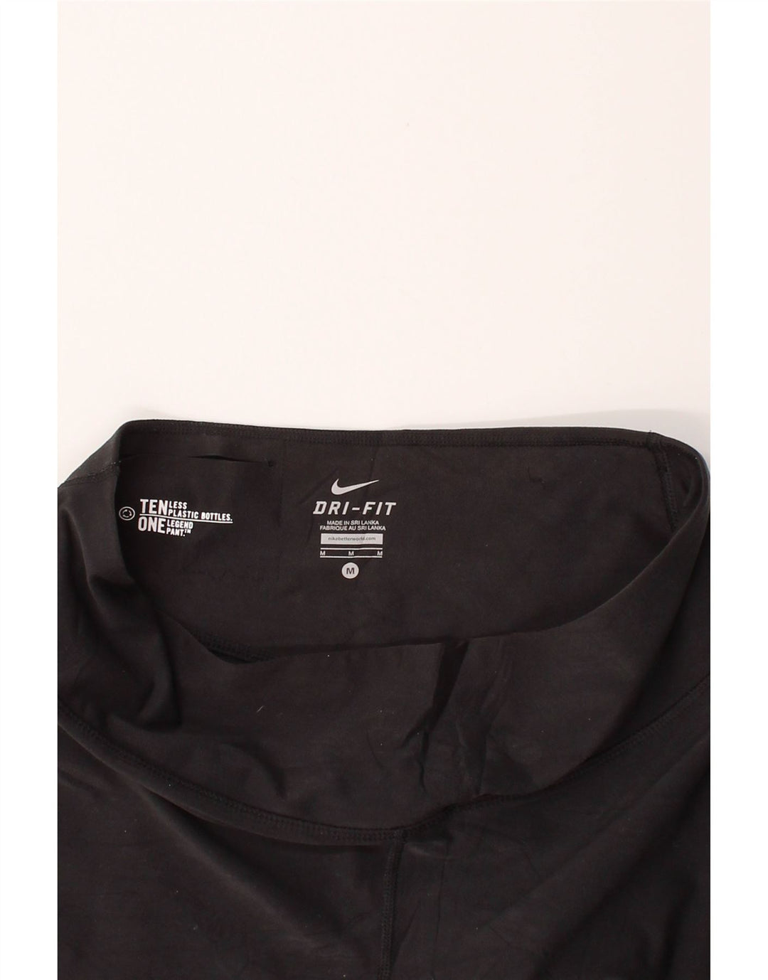 NIKE Womens Dri Fit Capri Leggings UK 12 Medium  Black Polyester Vintage Nike and Second-Hand Nike from Messina Hembry 