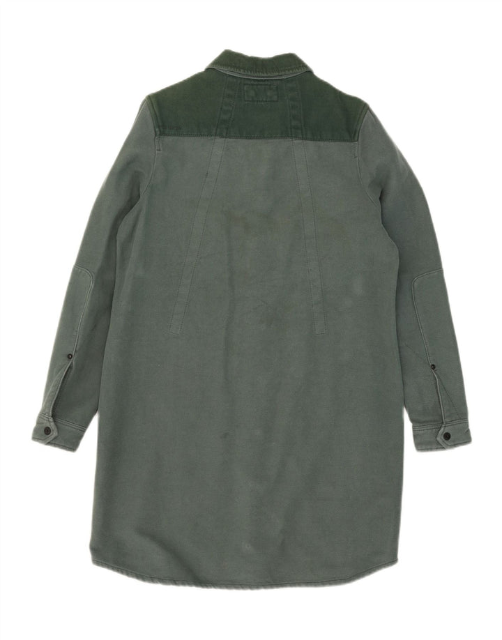 Cămașă G-Star pentru bărbați din denim, bumbac verde mic