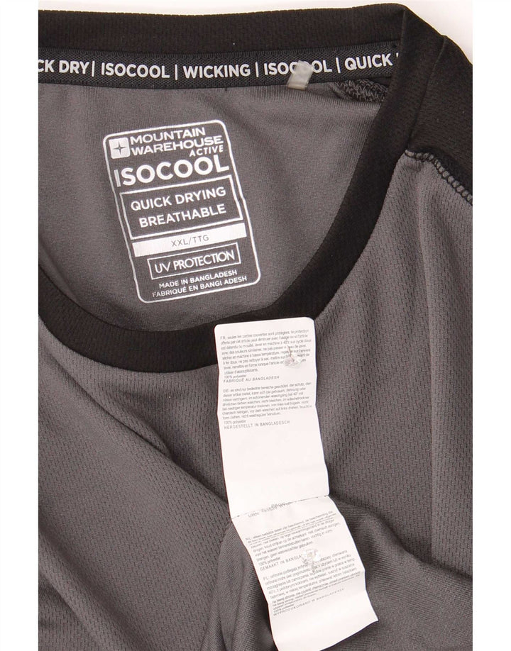 Mountain Warehouse pentru bărbați IsoCool Top cu mânecă lungă 2XL gri Colorblock