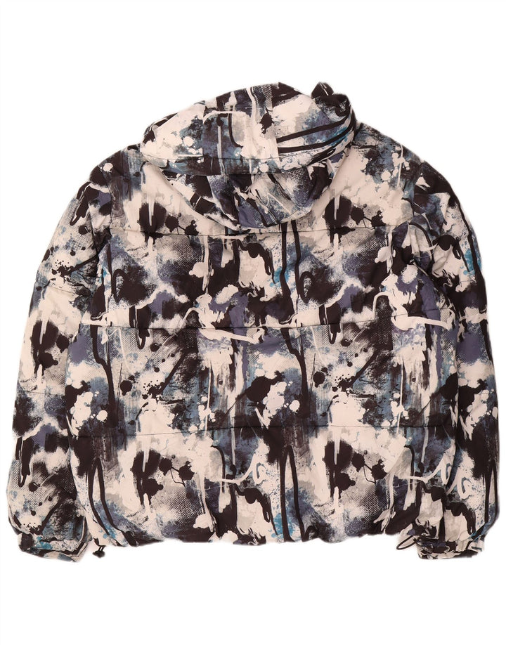 Jachetă căptușită cu glugă pentru bărbați Zara UK 38 Camuflaj mediu multicolor
