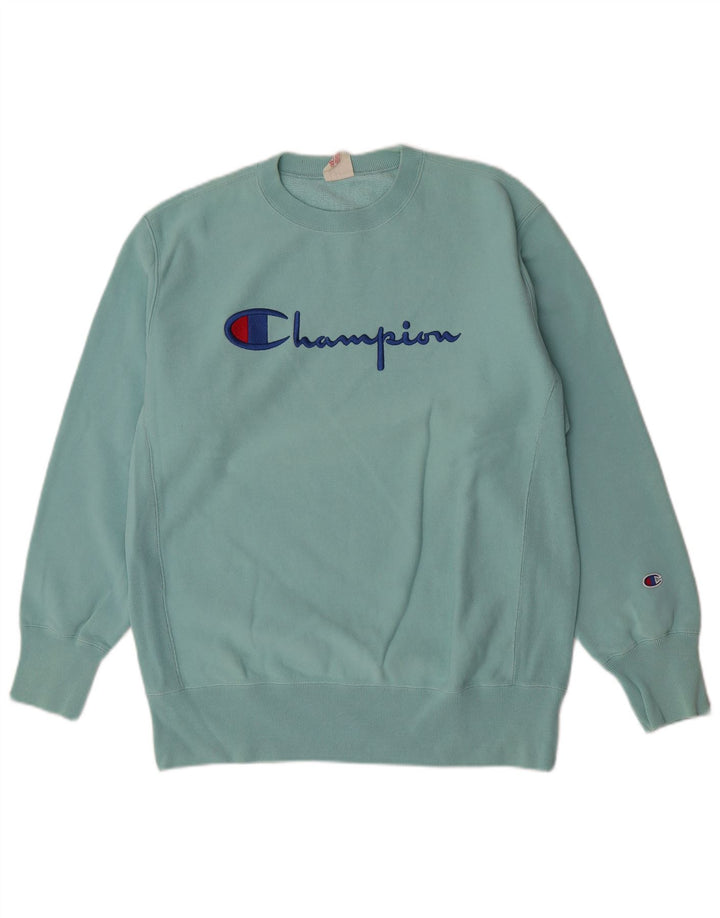 Pulover grafic pentru bărbați Champion XL Turcoaz