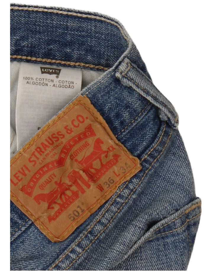Blugi 501 drepti pentru bărbați Levi's W36 L34 Bumbac albastru