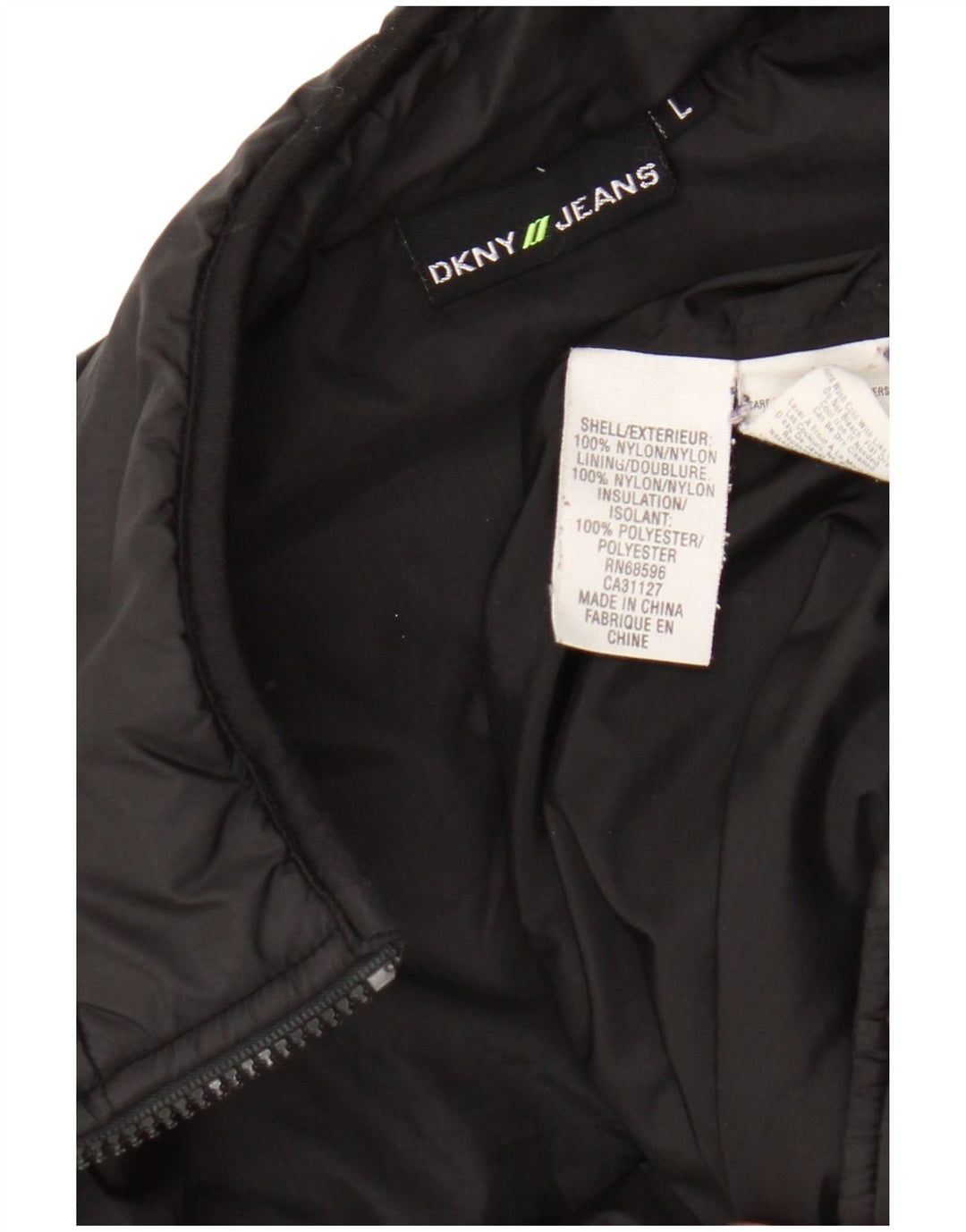 Gilet căptușit pentru băieți Dkny 11-12 ani, mare, negru, nailon
