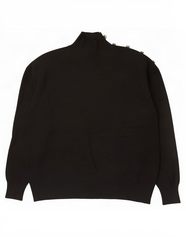 Pulover cu gât țestoasă pentru femei Marks & Spencer UK 12 Medium Black