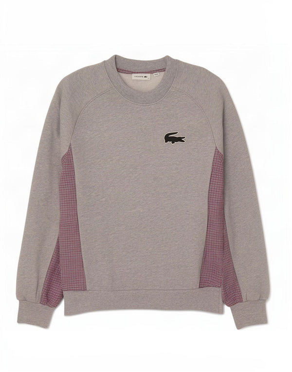 Pulover supradimensionat pentru femei Lacoste Mărimea 34 Picior de găin mic gri