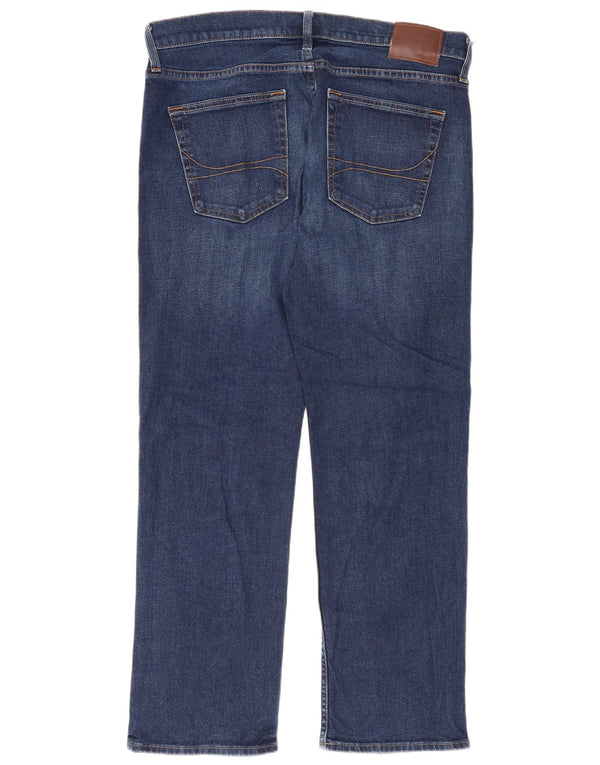 Blugi Hollister Flex Straight pentru bărbați W34 L30 albastru