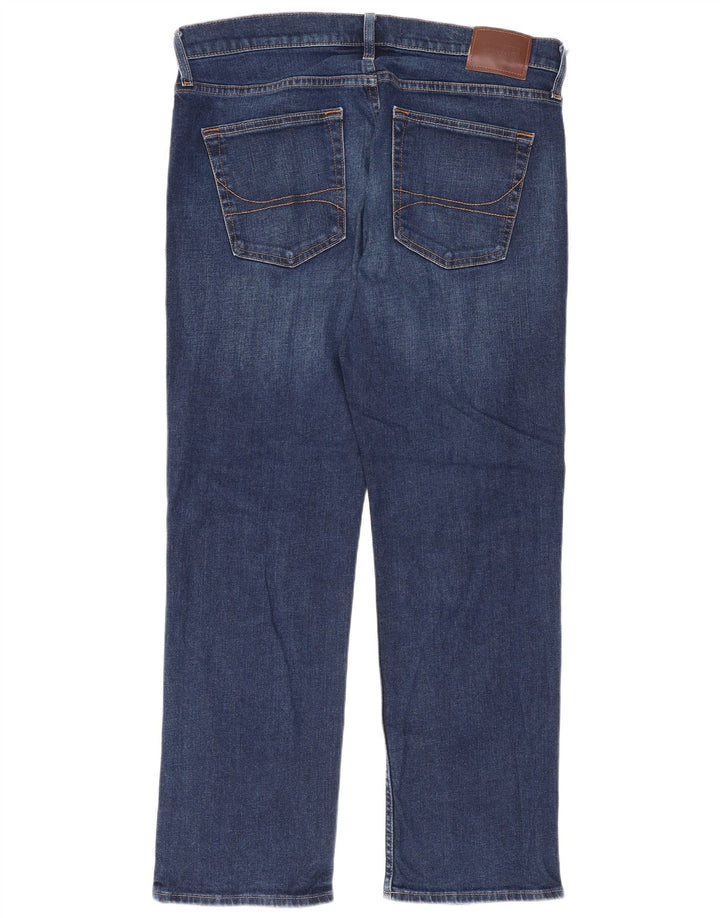 Blugi Hollister Flex Straight pentru bărbați W34 L30 albastru