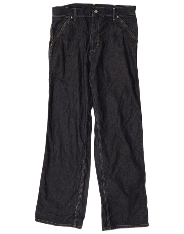 Blugi Carhartt Cargo Straight pentru bărbați W30 L32 Bumbac bleumarin