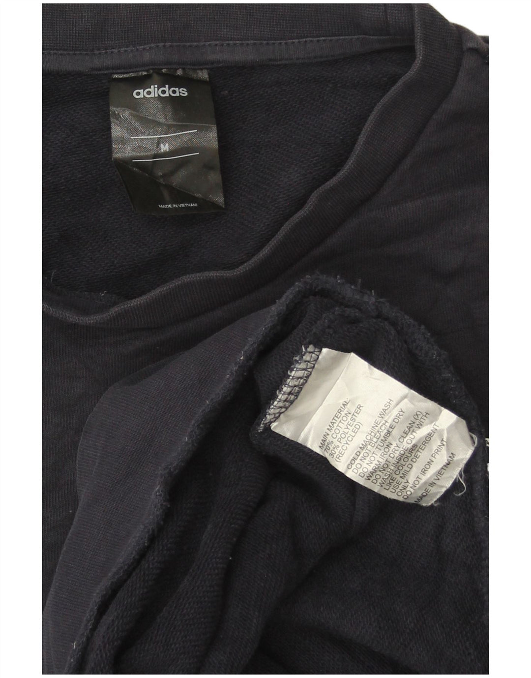 Hanorac pentru bărbați Adidas Jumper mediu din bumbac bleumarin