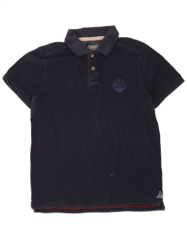Tricou polo pentru bărbați Fat Face, bumbac mediu albastru bleumarin