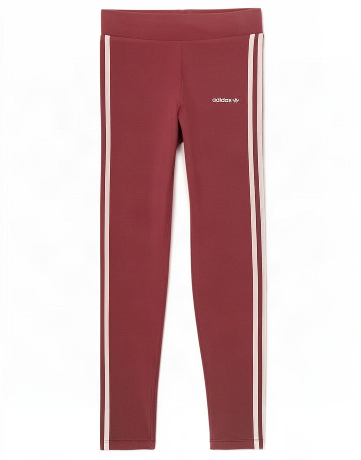 Leggings pentru femei Adidas UK 12, bumbac maro mediu