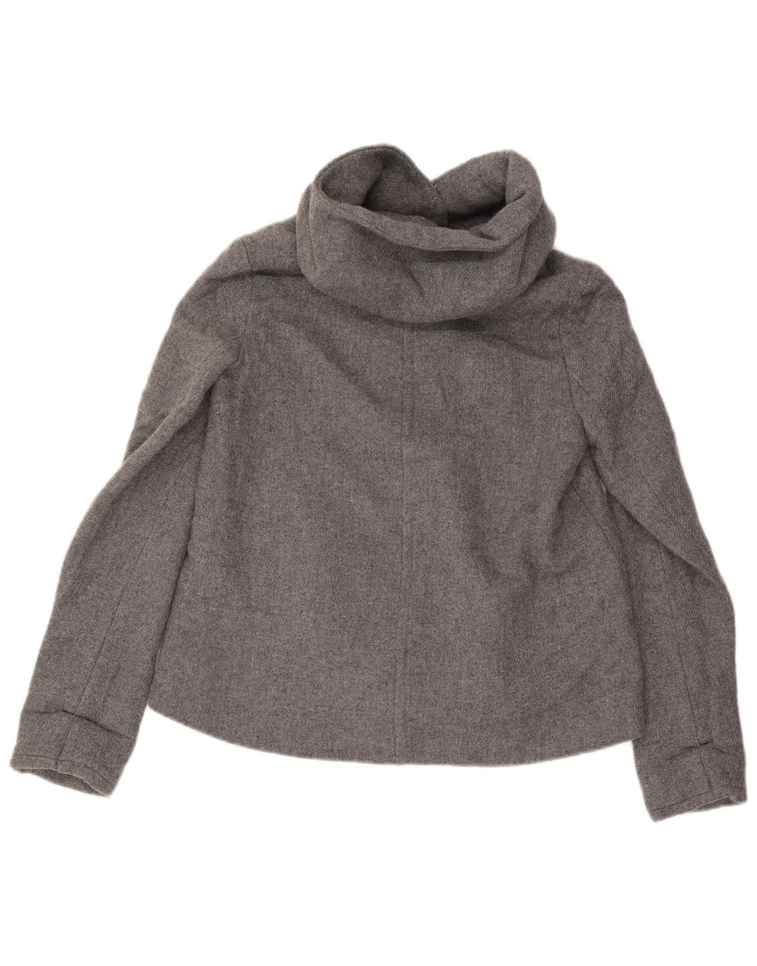 Bomber cu glugă pentru femei Zara UK 10 Lână gri mică