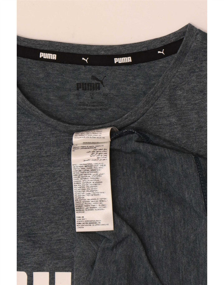 Tricou grafic Puma pentru bărbați Top mare poliester gri
