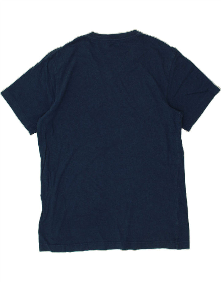 EDDIE BAUER Mens T-Shirt Top Medium Navy Blue Cotton Vintage Eddie Bauer and Second-Hand Eddie Bauer from Messina Hembry 