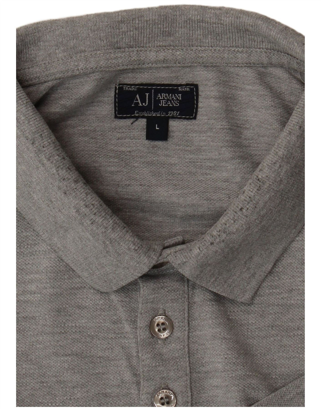 ARMANI JEANS Tricou polo pentru bărbați, mare, gri