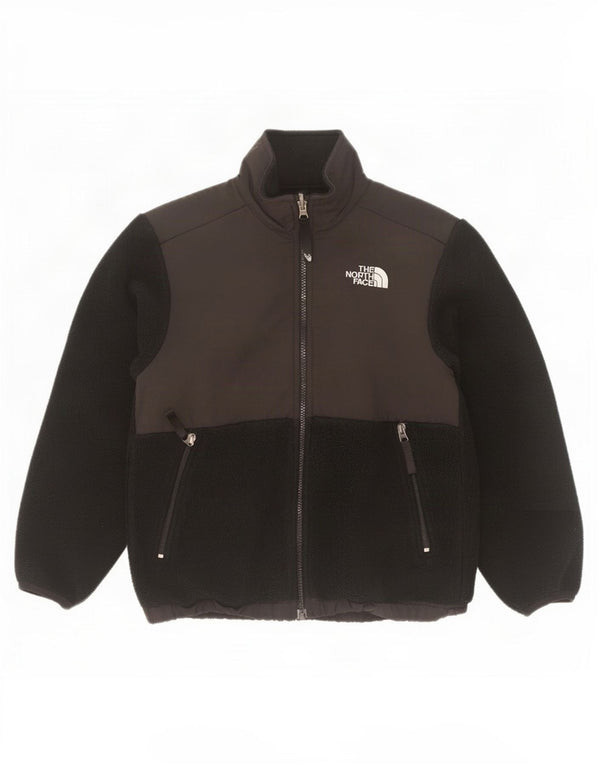 Jachetă Polartec Fleece The North Face pentru băieți 9-10 ani mediu negru