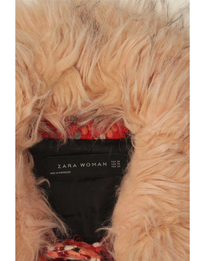 Pardesiu pentru femei Zara UK 6 XS Red Check