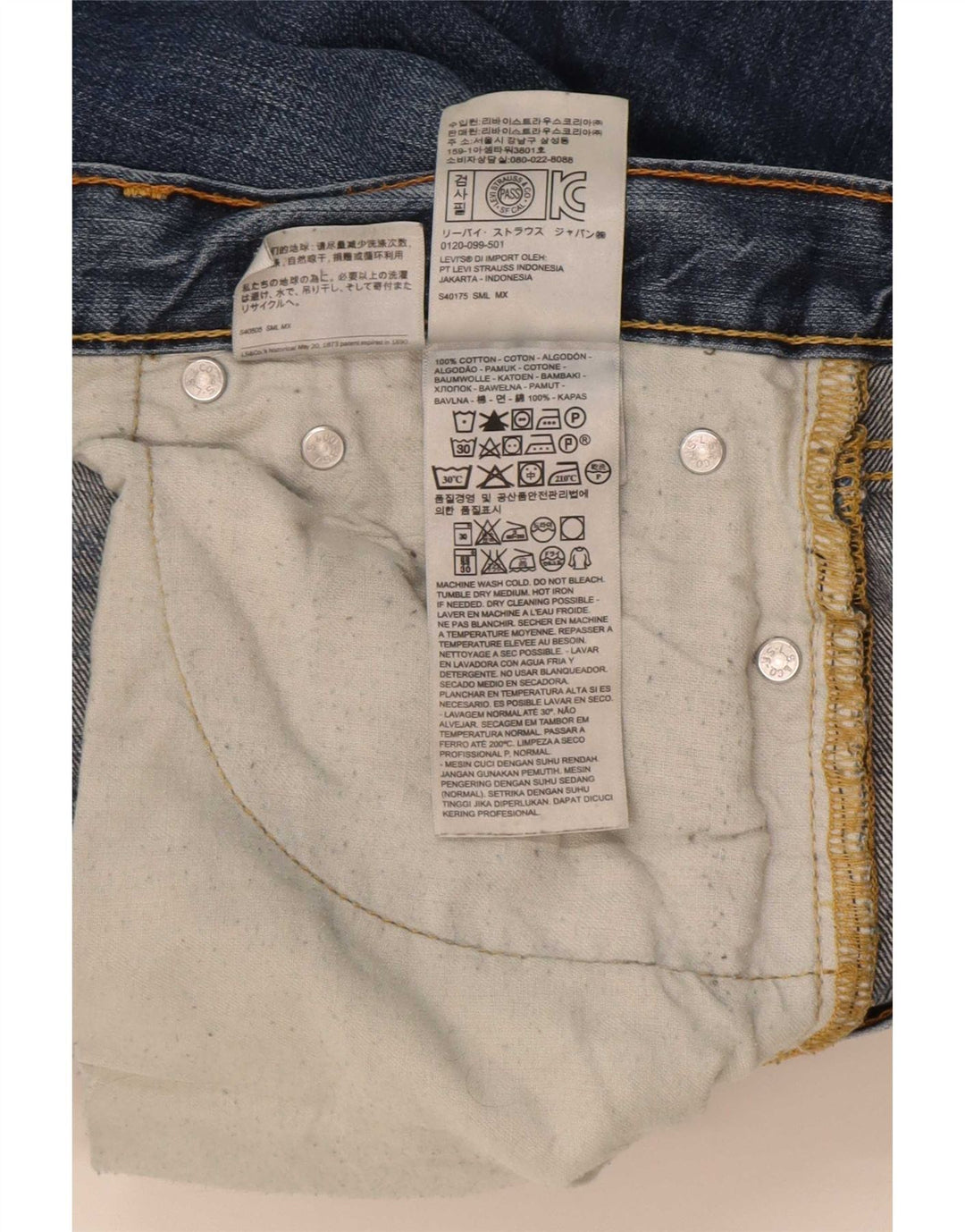 Blugi drepti pentru bărbați Levi's 514 W32 L32 Bumbac albastru