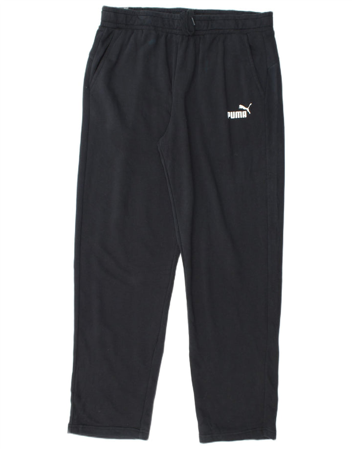 PUMA Mens Tracksuit Trousers XL  Black Cotton