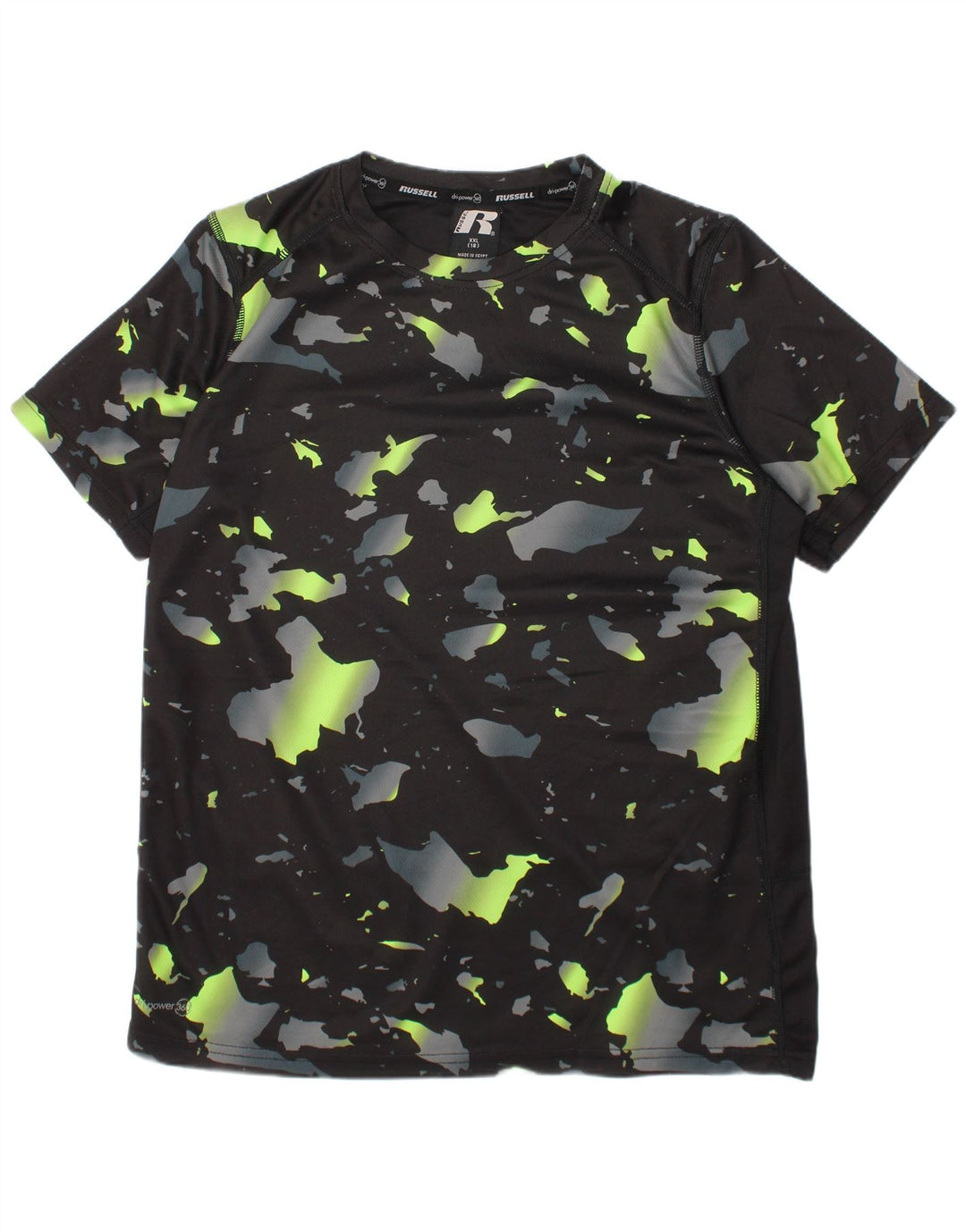 RUSSELL ATHLETIC Băieți Dri-Power Tricou Top 15-16 Ani 2XL Negru