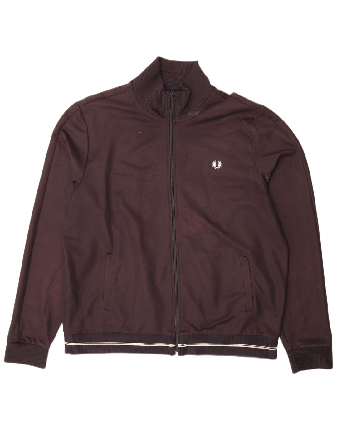 Jachetă de trening pentru bărbați Fred Perry, poliester maro 2XL