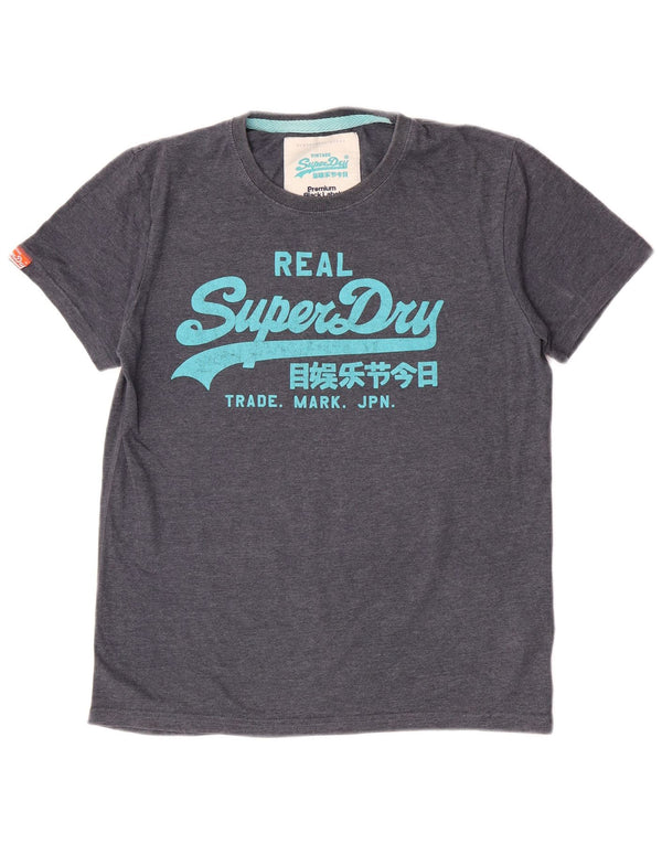 Tricou grafic Superdry pentru bărbați Slim Fit Top XL Bumbac albastru