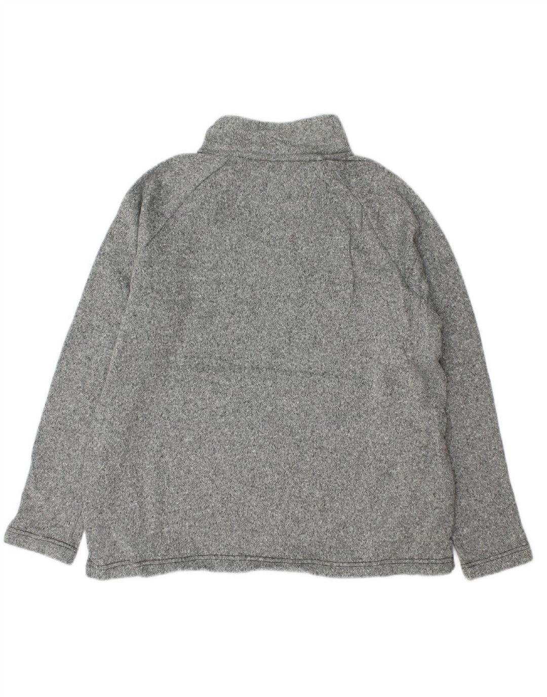 EDDIE BAUER Womens Button Neck Sweatshirt Jumper UK 16 Large Grey